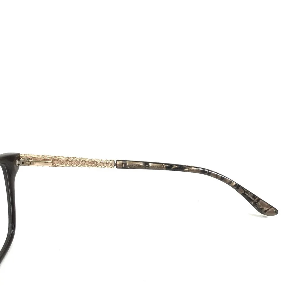 Dana Buchman Eyeglasses Frames Fauve BR Brown Gold Cat Eye 51-16-135
